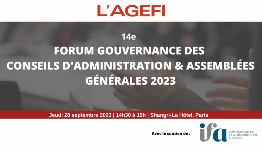 IFA est partenaire du Forum annuel de l'Agefi